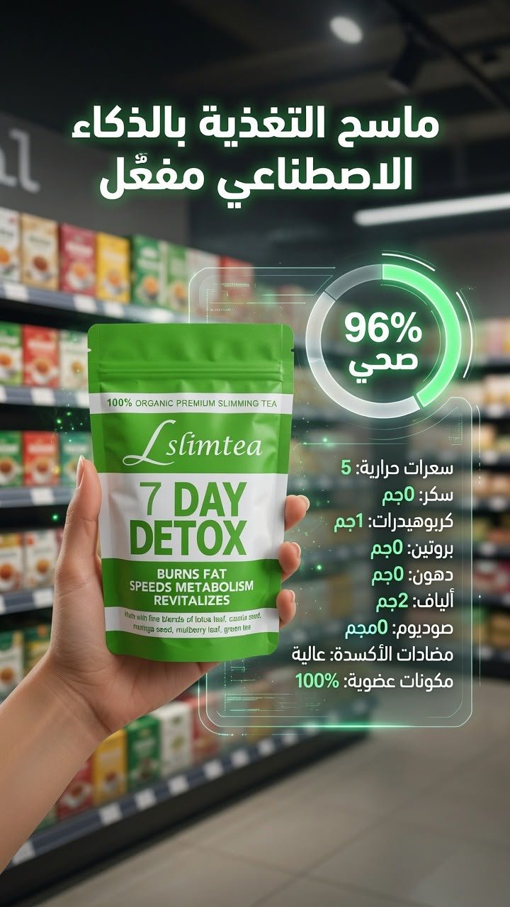 Lslimtea 100% Organic Premium Slimming Tea - 7 Day Detox - AsrarHawa