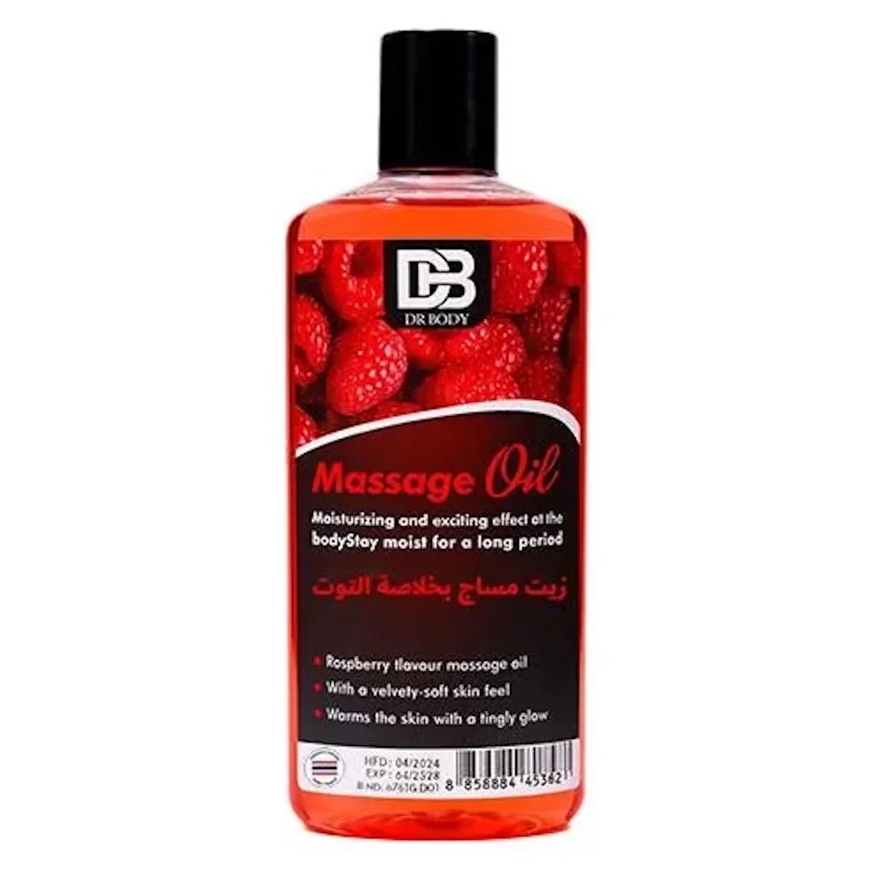 DR BODY Massage Oil - Moisturizing & Exciting Raspberry Flavour - Sales