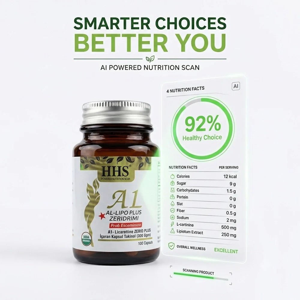 HHS A1 L-Carnitine Lepidium Herbal 30 Capsules for Weight Loss - Sales