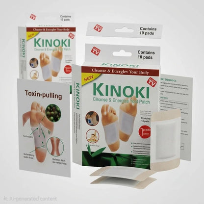 Kinoki Cleanse & Energize Foot Patch - 10 Detox Pads - Sales