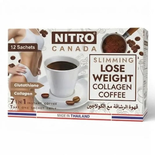 Nitro Canada Slimming Lose Weight Collagen Coffee 7 in 1 Instant Coffee - Sales