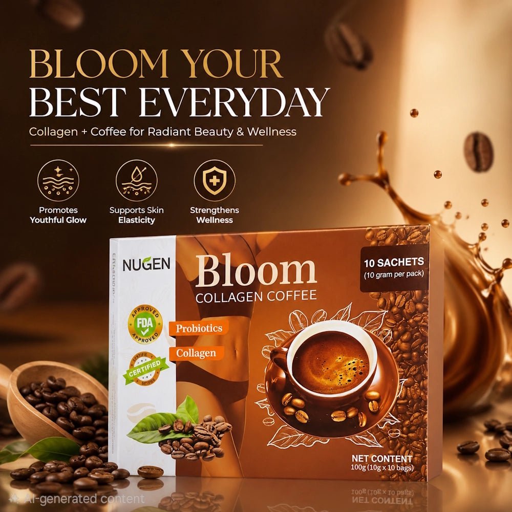 NUGEN Bloom Collagen Coffee - 10 Sachets (10g per pack) - Sales